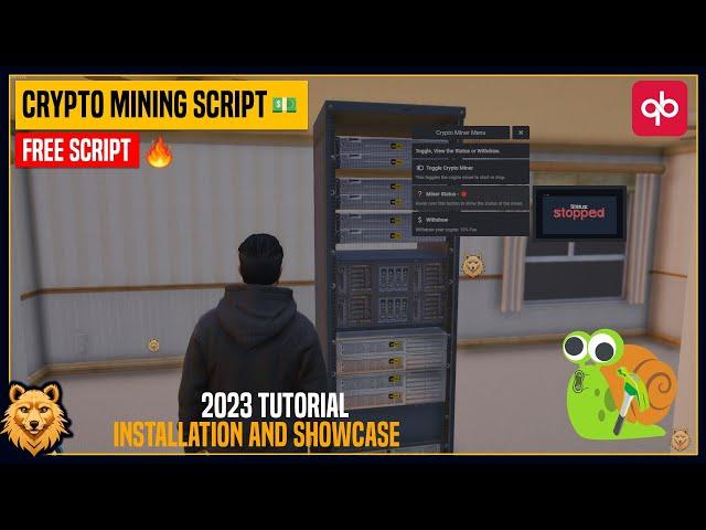 QBCore Crypto Mining Script |  Setup Mining Rig in Housing | Free FiveM Script | QBCore Framework