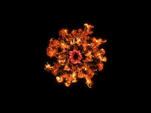 Fire flame shockwave VFX effect black screen