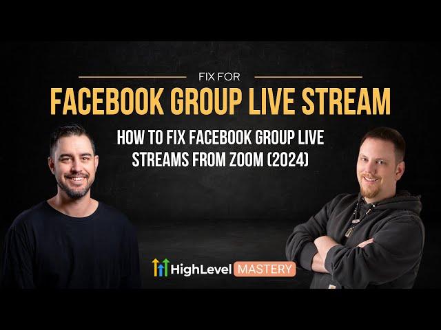 Facebook Group Live Streaming With Zoom (FIX FOR 2024)