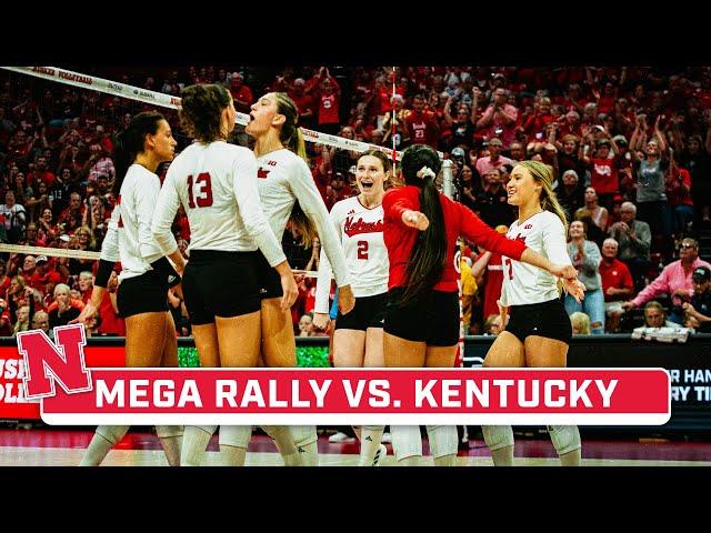 You Have to See This Insane Rally Between Nebraska & Kentucky | Nebraska Volleyball