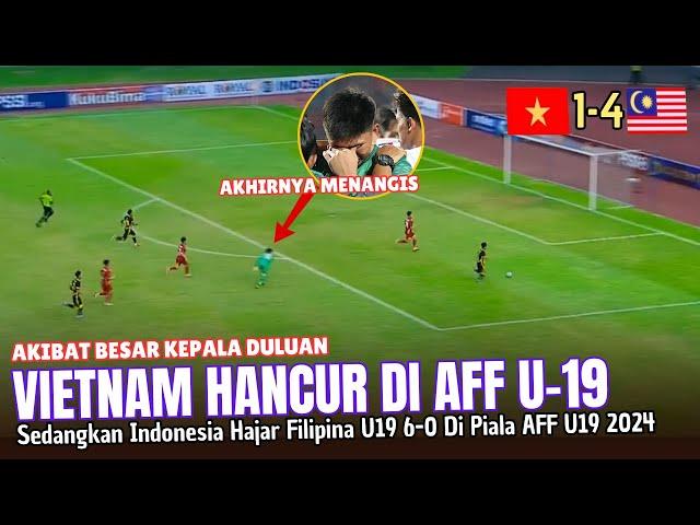 ANGGAP REMEH LAWAN ● Vietnam U19 Amburadul ~ Di Piala AFF U19 2024 Indonesia U19 Cukur Filipina 6-0