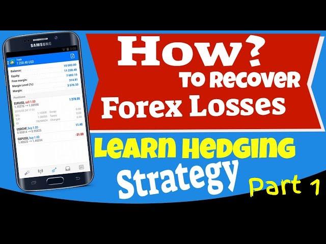 Part 1- Forex -How to recover Trading losses on Robot EA Hedging Martingale trade - Tagalog