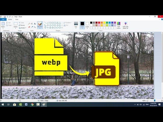 How to Quickly Convert WEBP Image to Jpg on Windows 10 without Using Software