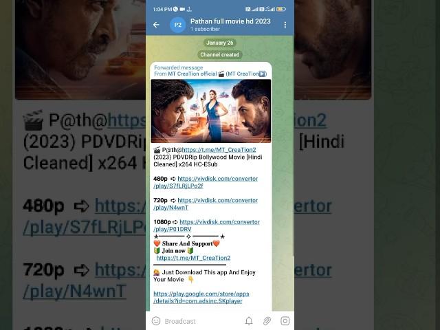 pathaan full movie downlod telegram link #shorts #viral