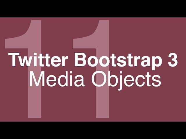 Twitter Bootstrap 3 Tutorials #11: Media Objects and Media Lists