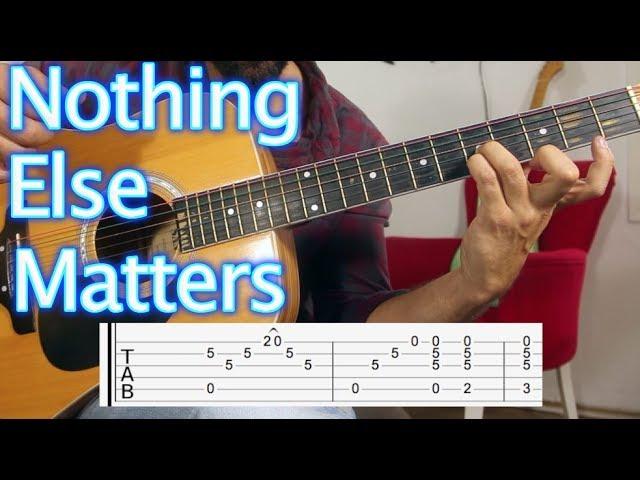 How to play Metallica Nothing Else Matters Guitar Lesson & Tutorial