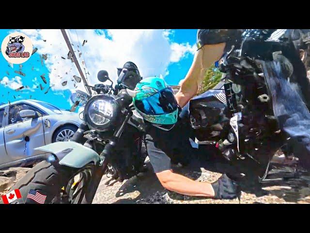 330 MOMENT MOTORCYCLE CRASHES | CRAZY Motorcycle Rides - Best Of The Month.