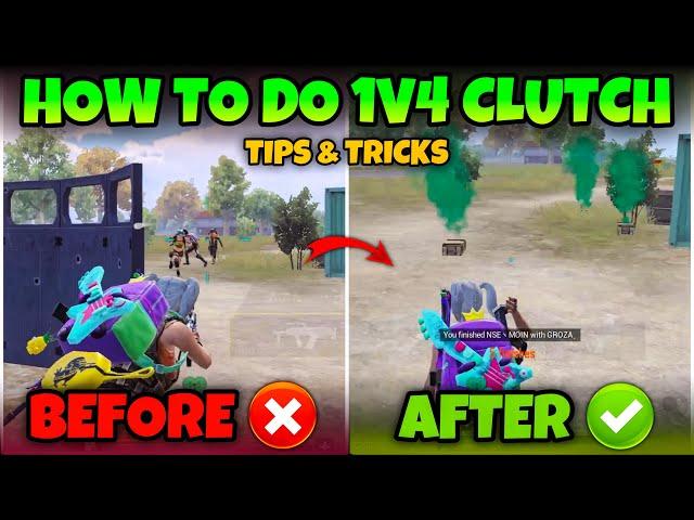 HOW TO CLUTCH 1V4 IN BGMI/PUBG MOBILEBEST CLUTCH TIPS & TRICKS MEW2 ( PART-2 )