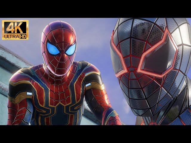 Nanotech Suits Fighting Hunters | Marvel's Spider-Man 2 PS5 (4K60FPS HDR)