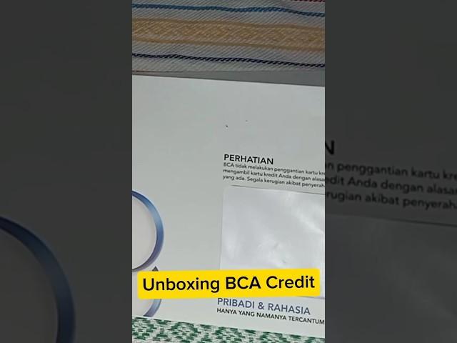 UNBOXING BCA KARTU KREDIT || VISA Batman || BCA Everyday