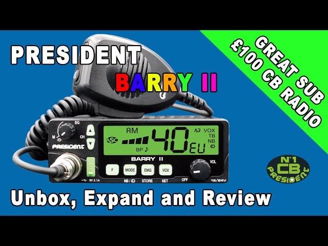 President Barry II CB Radio - Unboxing & Review, Good Features CB 2022