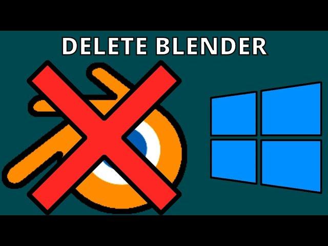 How to Uninstall Blender on Windows