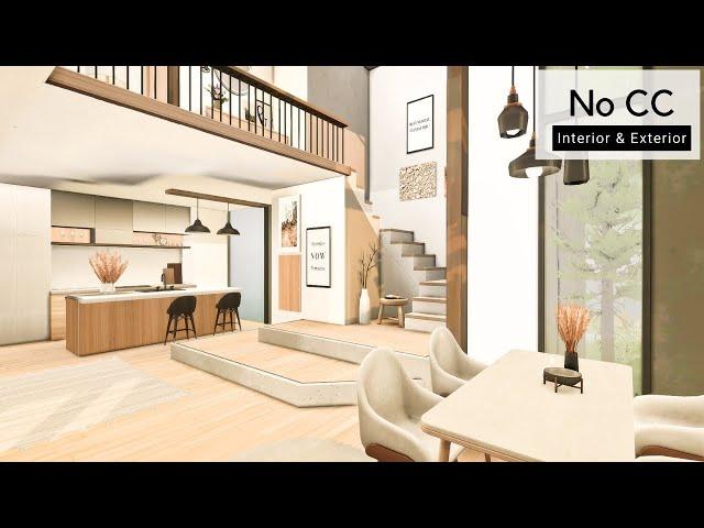 Scandinavian Family Home | No CC | Sims 4 Stop Motion Speedbuild