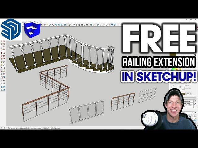 New FREE Railing Extension for SketchUp? Check out Maj Rail!