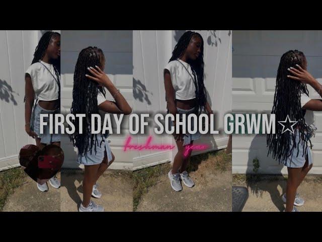 GRWM: first day of freshman year + vlog| Justyce Lenisee