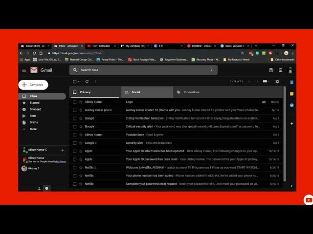 How to turn on Dark Mode in GMAIL on PC