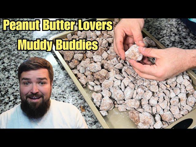 Peanut Butter Lover's Muddy Buddies - Chex Mix Treat (Reindeer Food)