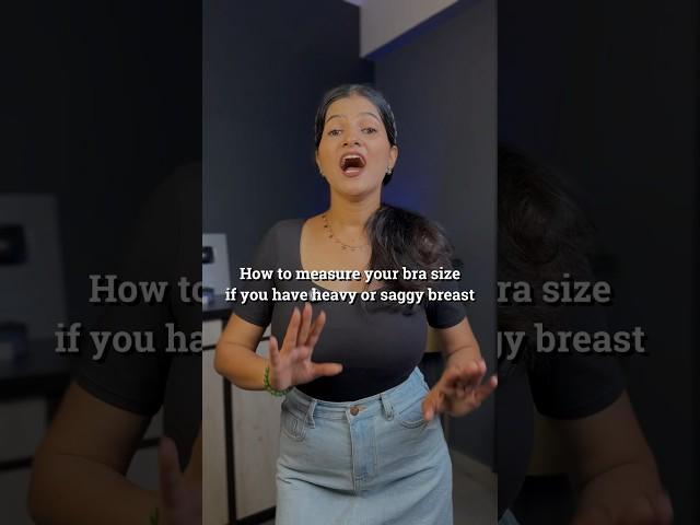 how to find your bra size correctly if you have heavy & saggy breast #shorts #brasize #braguide #bra