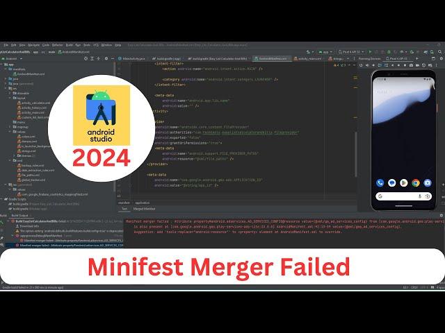 Android Studio Manifest Merger Failed After Update 2024