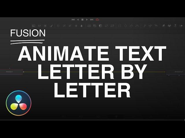 Animating letter by letter in Davinci Resolve fusion