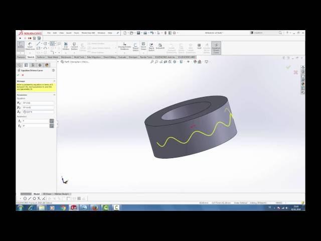 Equation Driven Curve & Swept Cut