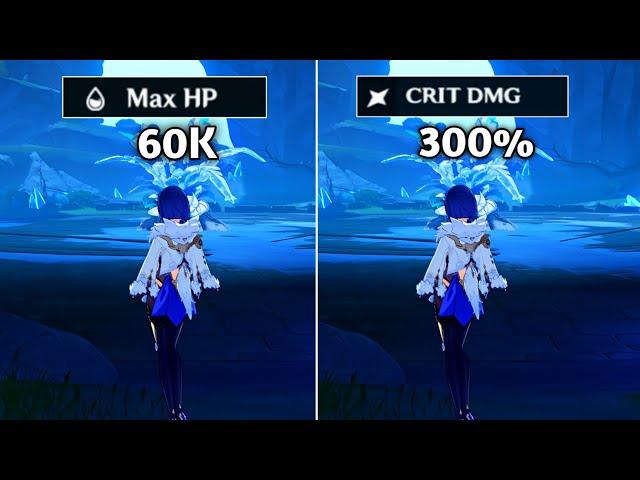 C0 Yelan HP VS Crit | Genshin Impact