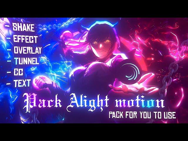 Alight Motion Preset Pack.Shake, Effect,Text,Overlay, Tunnel,CC for your edit