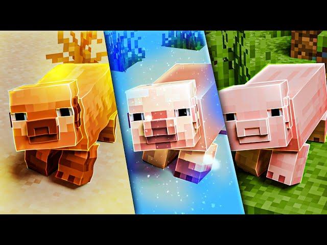 NEUE Schwein-Varianten, Blätter & Blumen! (Neues Minecraft Update)