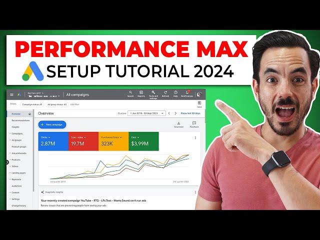 Performance Max Setup Tutorial 2024 - Full Google Ads Tutorial