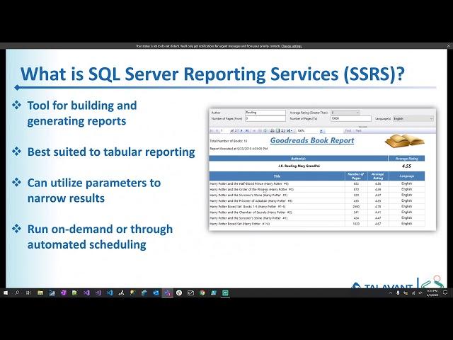 "Getting Started with SQL Server Reporting Services (SSRS)" by Ashley Day