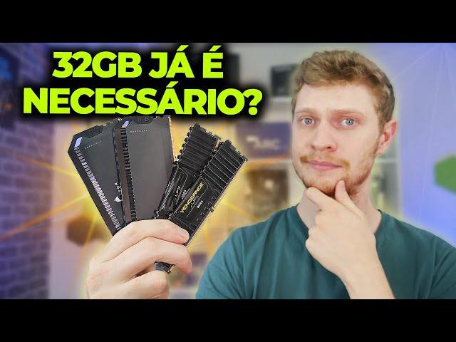 32GB RAM JÁ É NECESSÁRIO EM JOGOS? TESTE 16GB VS. 32GB EM JOGOS ATUAIS (2024)