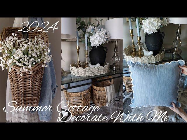NEW 2024 SUMMER COTTAGE DECORATE WITH ME DECORATE ON A BUDGET SUMMER DECORATING
