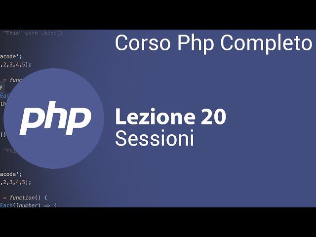 PHP Tutorial Italiano 20 - Creare e usare le Sessioni in php