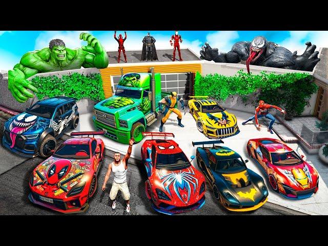 Collecting SUPERHERO VEHICLES in GTA 5!