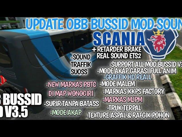 UPDATE OBB MOD SOUND SCANIA BUSSID V3.5 || MODE AKAP MARKAS BARU || SUARA ADZAN || BUS SIMULATOR