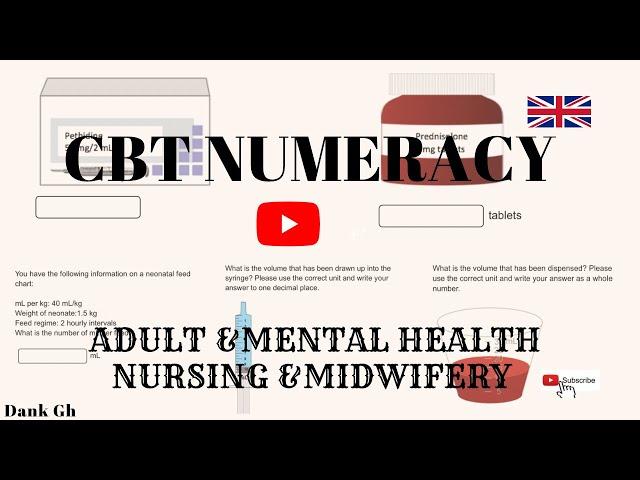 CBT NUMERACY TUTORIALS || LEARN AND PASS CBT IN A DAY || ADULT & MENTAL NURSING || MIDWIFERY ||