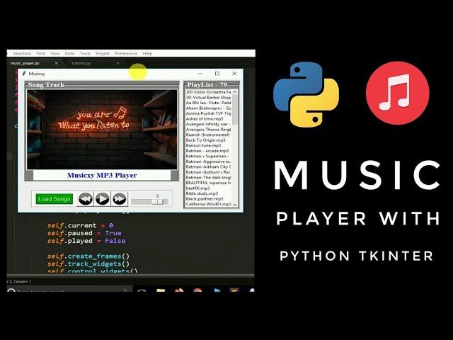 Music player with python pygame | #pyGuru