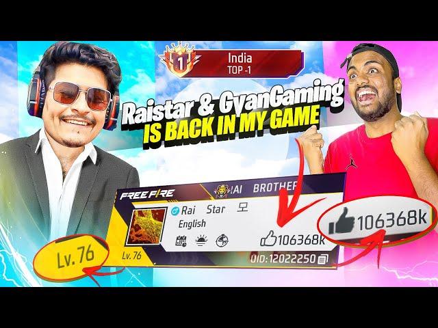 Raistar & Gyangaming is Back  Prank On Awara Bhai Gone Wrong - Garena Free Fire Max