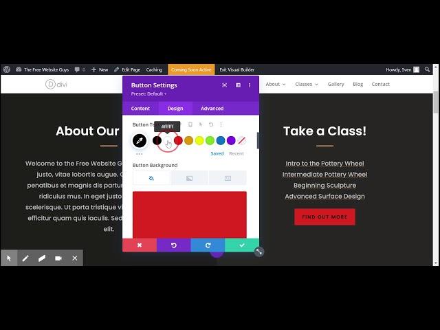 How to edit text and buttons in Divi