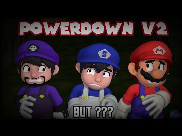 Powerdown V2 but SMG4, SMG3, Mario and ??? sing it | FNF Mario's Madness V2 Cover