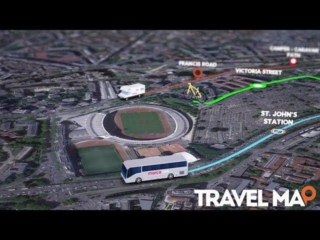 Travel Line on Map Animation - After Effects Template