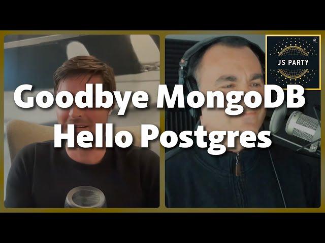 Why I switched from MongoDB to PostgreSQL (Rasmus Porsager)