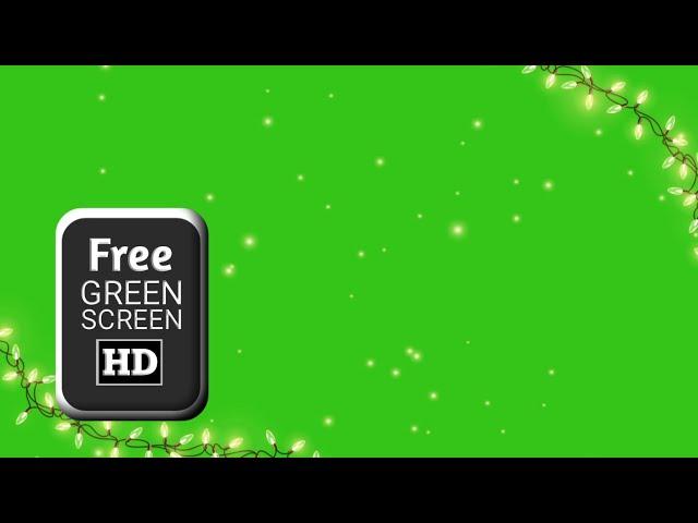 Fairy lights green screen video effects | Green screen light video | Free green screen video