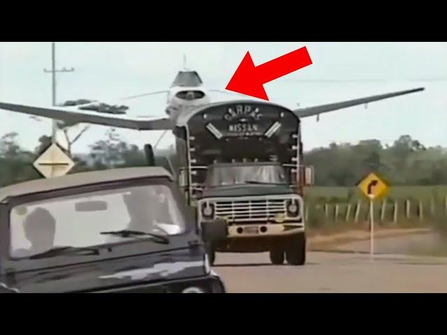 Plane BARELY Misses Truck - Daily dose of aviation