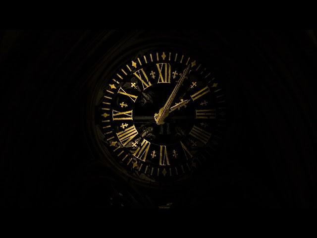 Antique Clock Ticking Sound For Meditation - Every 15 Minutes Clock Bells - Old Time Memory Ambiance