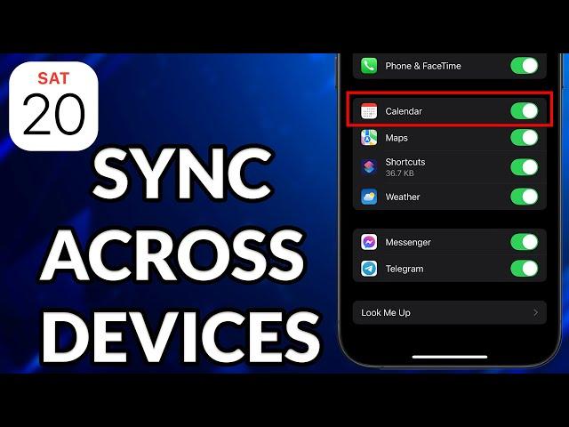 How To Sync Apple Calendar Across Devices