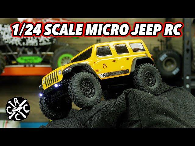 Axial SCX24 Jeep Wrangler JLU CRC Unboxing & Test Crawl