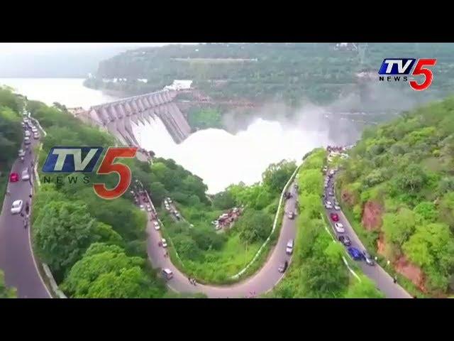 Amazing Srisailam Dam Exclusive Drone Visuals | TV5 News