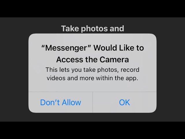 allow messenger access to your camera and microphone