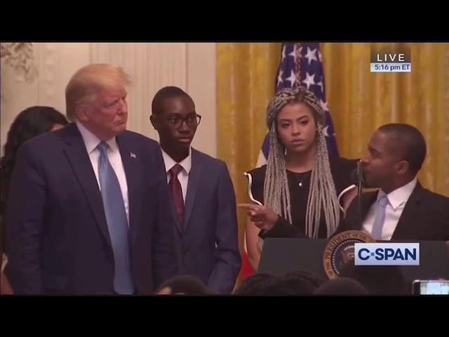 TERRENCE WILLIAMS AND DONALD TRUMP IN THE WHITE HOUSE